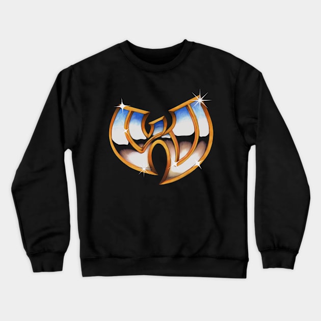 WU WRESTLING FEDERATION Crewneck Sweatshirt by joeyjamesartworx